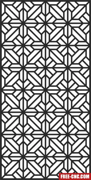 Wall door pattern screen wall - Free dxf download Wall door pattern screen wall - Free dxf download