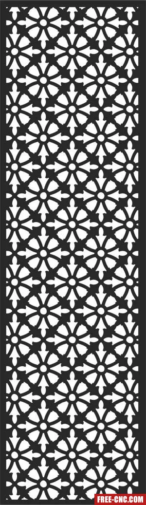 Door screen door pattern decorative pattern door - Free dxf files ready to cut