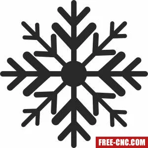 Ornament christmas snow decorative pattern - Free dxf for laser cutting and plasma