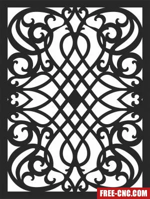 Pattern wall pattern door decorative pattern - Free dxf download
