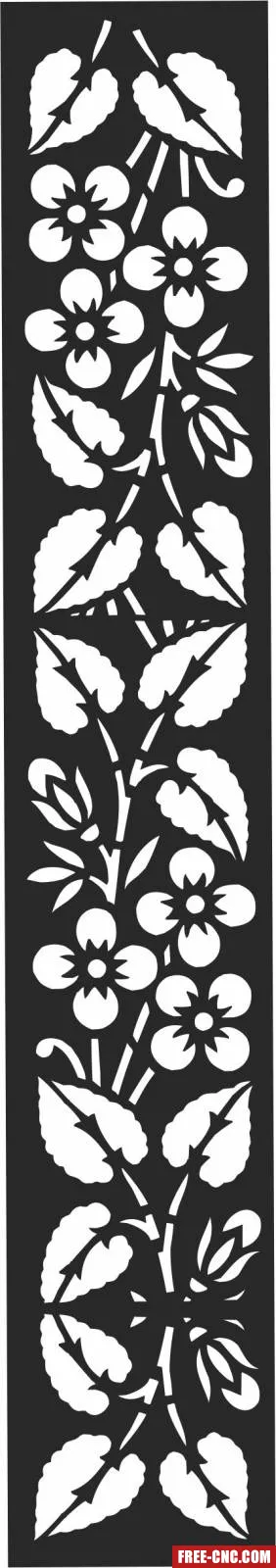 Door decorative pattern door - Free dxf files ready to cut