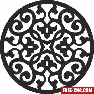 Pattern mandala wall arts - Free dxf files ready to cut