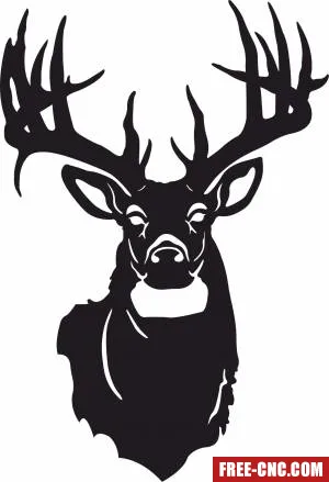 Deer art - Free dxf for laser cutting and plasma