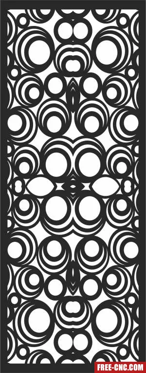 Screen pattern decorative screen door - Download free dxf for cnc plasma cutting