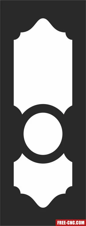 Door wall pattern screen decorative - Free dxf for laser cutting and plasma