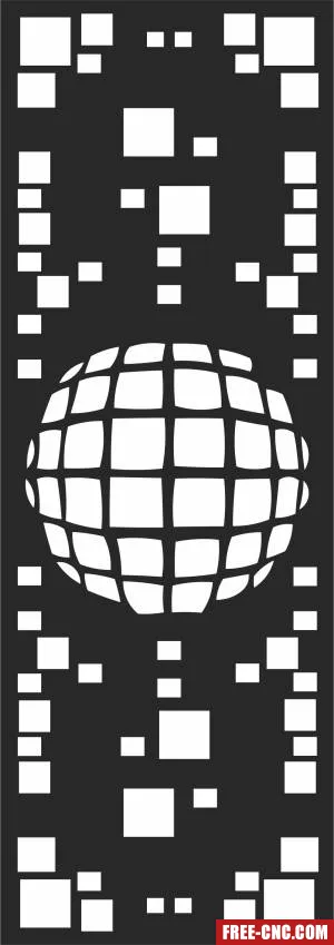 Decorative screen wall screen - Download free dxf for cnc plasma cutting