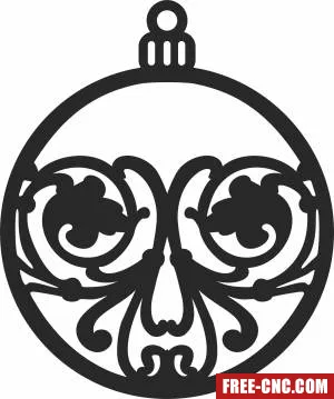 Christmas ornament cliparts - Download free dxf for cnc plasma cutting