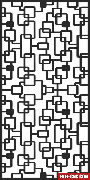 Pattern wall screen pattern door - Free dxf files ready to cut