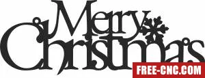 Merry christmas clipart - Free dxf for laser cutting and plasma