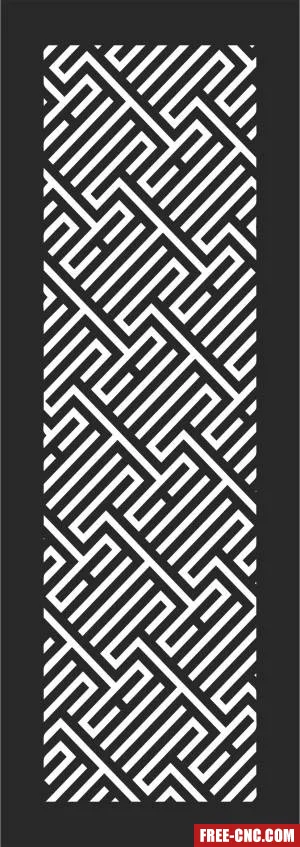 Screen decorative pattern screen pattern - Free dxf files ready to cut