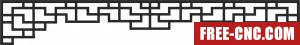 Wall door screen pattern door screen - Free dxf files ready to cut