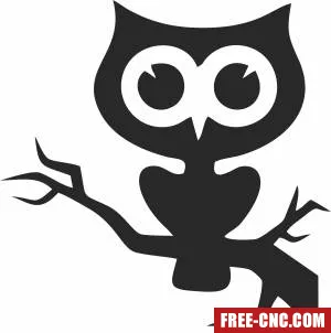 Halloween owl - Download free dxf for cnc plasma cutting