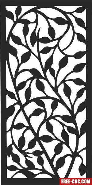 Pattern wall decorative - Free dxf download