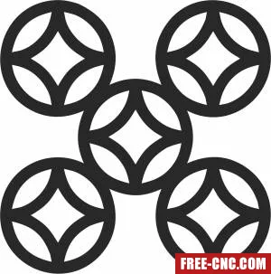 Screen door pattern decorative - Download free dxf for cnc plasma cutting