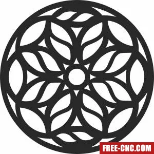 Pattern mandala wall arts - Download free dxf for cnc plasma cutting