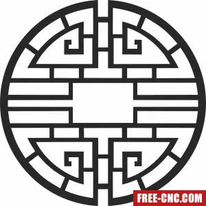 Mandala screen wall decorative pattern decorative wall - Download free dxf for cnc plasma cutting