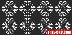 Door pattern decorative - Free dxf for laser cutting and plasma