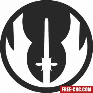 Star wars silhouette clipart - Download free dxf for cnc plasma cutting