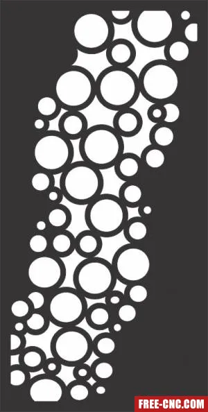 Decorative panels for doors wall screen pattern - free dxf download