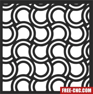 Wall screen door screen pattern screen pattern - Free dxf download