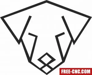 Geometric polygon dog - Download free dxf for cnc plasma cutting