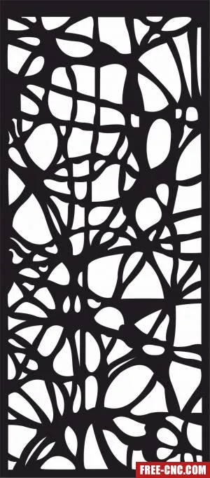 Decorative hanging screen partition door panel pattern - Download free dxf for cnc plasma cutting