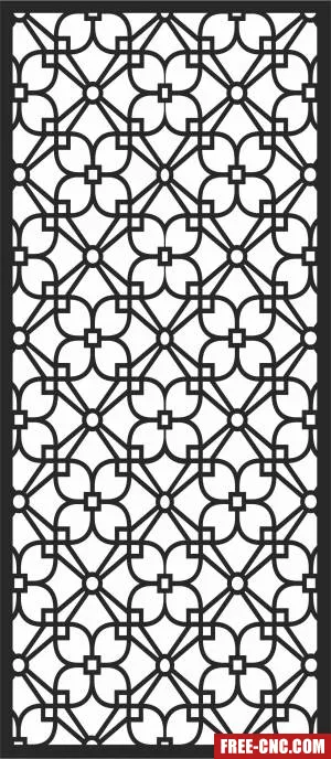 Pattern screen decorative - Free dxf download