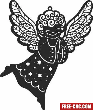 Angel cliparts - Download free dxf for cnc plasma cutting