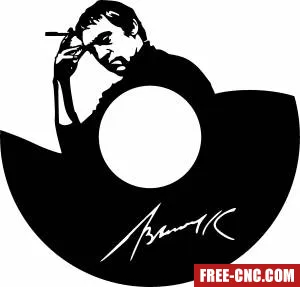 Scarface wall vinyl clock - free dxf download Scarface wall vinyl clock - free dxf download