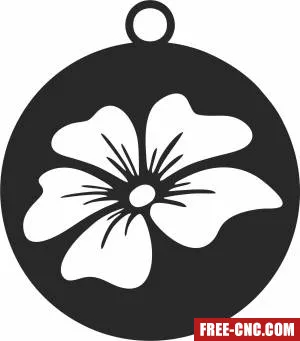 Flower ornament clipart - Download free dxf for cnc plasma cutting