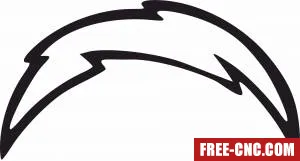 Los angeles chargers nfl american football - Free dxf for laser cutting and plasma