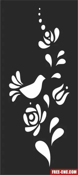 Screen pattern wall - Free dxf files ready to cut
