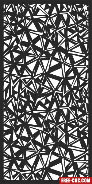 Screen wall pattern wall screen door - Free dxf files ready to cut
