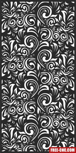 Decorative door wall - Download free dxf for cnc plasma cutting