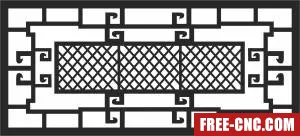 Pattern screen wall - Download free dxf for cnc plasma cutting