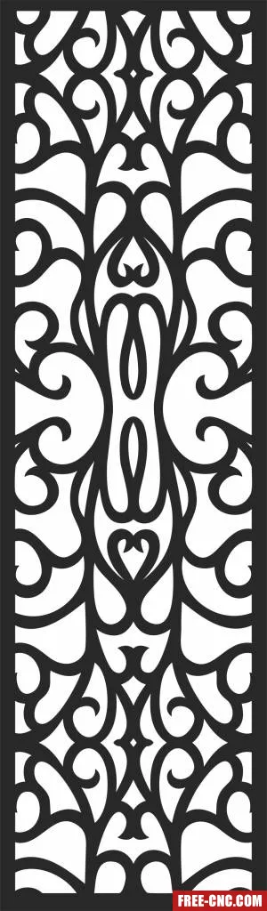 Screen pattern pattern screen decorative pattern door - Free dxf for laser cutting and plasma