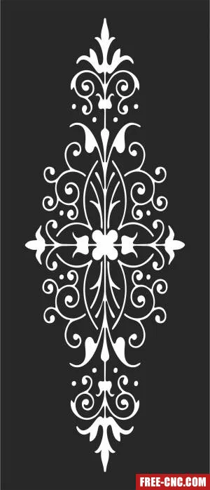 Door screen pattern wall door wall - Free dxf files ready to cut