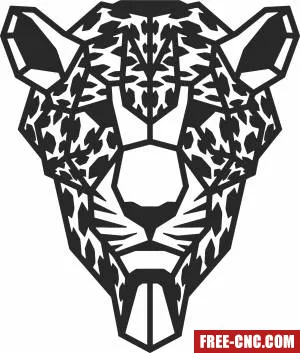 Tiger wall art - Free dxf for laser cutting and plasma