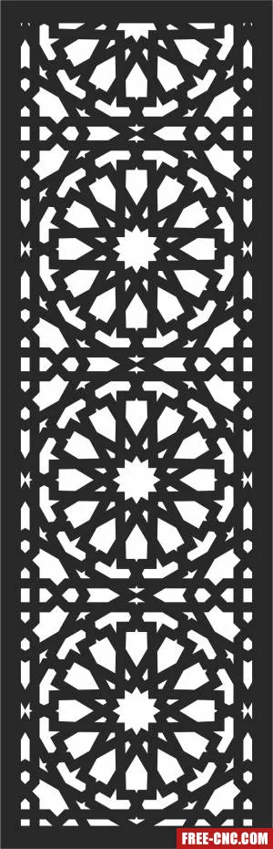 Wall screen wall screen pattern - Free dxf files ready to cut