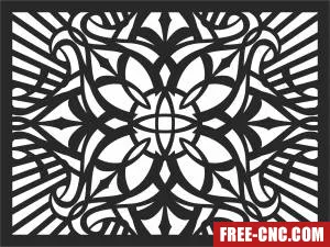 Wall pattern screen pattern door pattern - Download free dxf for cnc plasma cutting