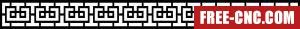 Wall decorative pattern - Download free dxf for cnc plasma cutting
