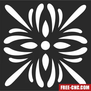 Pattern mandala wall arts - Free dxf for laser cutting and plasma