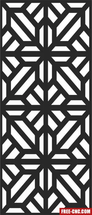 Decorative wall decorative - Free dxf for laser cutting and plasma