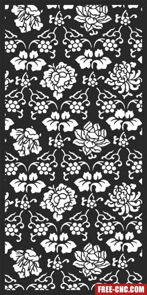 Screen wall pattern door wall decorative wall - Download free dxf for cnc plasma cutting