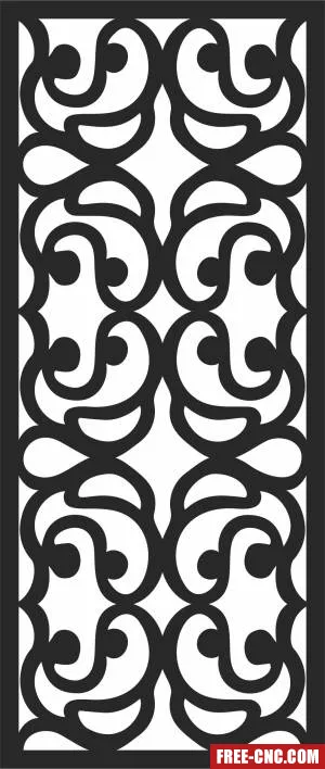 Wall screen door - Free dxf download Wall screen door - Free dxf download