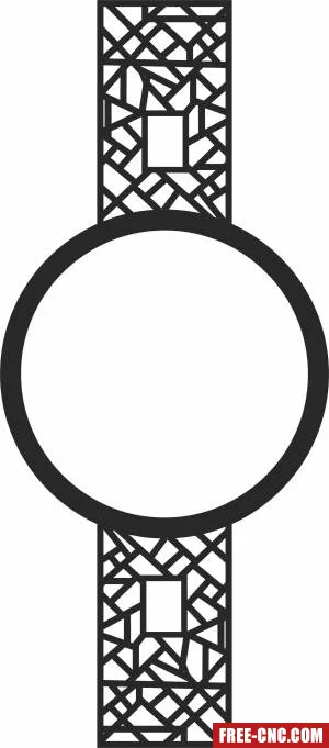 Door screen pattern wall decorative screen - Free dxf files ready to cut