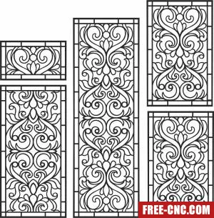Wall screen decorative wall door wall - Download free dxf for cnc plasma cutting