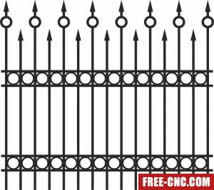 Wrought gate door fence - Download free dxf for cnc plasma cutting