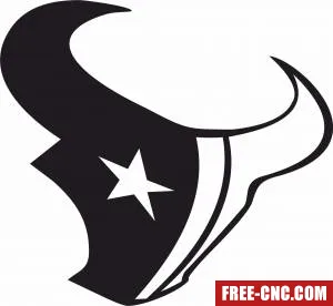 Houston texans nfl american football - Download free dxf for cnc plasma cutting