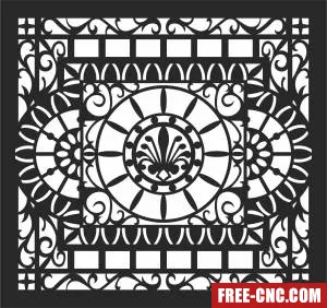 Screen pattern screen wall door - Free dxf files ready to cut Screen pattern screen wall door - Free dxf files ready to cut